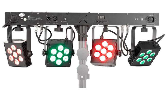 CLB4 Compact LED Bar 4 TriPAR - CLB4 Compact LED Bar 4 TriPAR