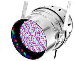 LED PAR 64 10mm RGB silver - LED PAR 64 10mm RGB silver