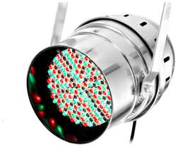LED PAR 64 10mm RGB silver - LED PAR 64 10mm RGB silver