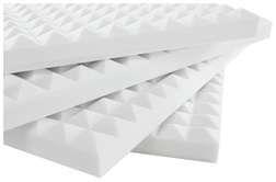 Basotect Pyramid 70mm White - Basotect Pyramid 70mm White