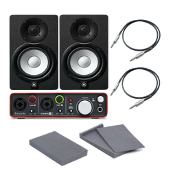 2x Yamaha HS8 + Focusrite Scarlett 2i2 2Gen + 2x Podkładki + 2x Przewody 3m - 2x Yamaha HS8 + Focusrite Scarlett 2i2 2Gen + 2x Podkładki + 2x Przewody 3m