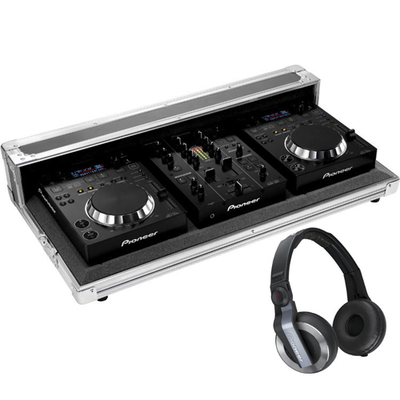 Pioneer DJ 2 x CDJ-350 + DJM-350 + HDJ-500K + Darmowy FlightCase