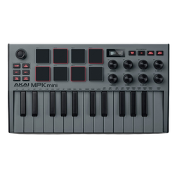 DTM・DAW AKAI MPK mini special edition gray Akai MPK mini MK3 Grey - klawiatura sterująca midi usb