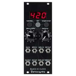 Black VC Clock V2 - erica synth black vc clock v2