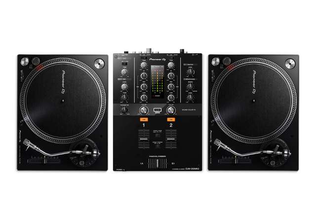 pioneer-turntable-mixer-dj-set